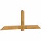 Ekena Millwork Eugene Rough Sawn Timber Gable Bracket, Western Red Cedar, 96"W x 32"H x 2"D x 6"F, 8/12 Pitch GBW096X32X0206EUG00RWR - alternate 2